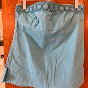 - J.Crew strapless turquoise top. Women’s